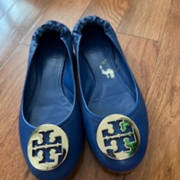 Navy blue tory burch flats great condition size 7.5 - Picture 4 of 4